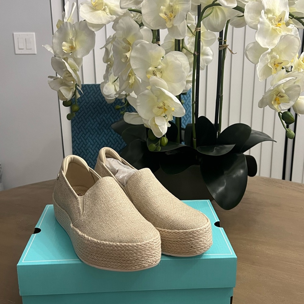 Skechers Tan Espadrille Slip-Ons